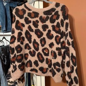 Cheetah print sweater